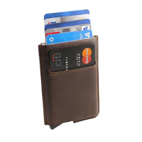 andar slim rfid minimalist card case full grain leather wrapped|andar full grain leather wallets.